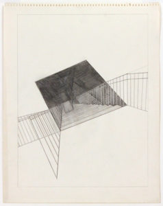 -Image 19 (Dark Descending Stairs)-Graphite on Paper-13.875 x 10.75
