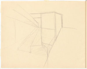 -Image 34.12 Sketchbook 2 (Escalator Up and Down)-Graphite on Paper-8.375 x 10.875