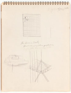 -Image 36.1 Sketchbook 3 (Grid Studies)-Graphite on Paper-12 x 9.25