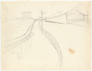 -Untitled (Path)-Graphite on Paper-8.1875 x 10.625