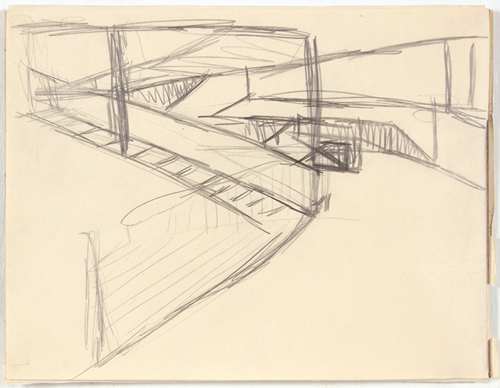 -Sketchbook 1 (Subway Study 2)-Graphite on Paper-8.375 x 10.875