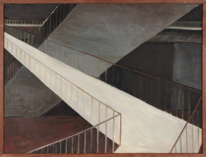 1952-Descending-Oil on Canvas-31.50” x 41.4375”