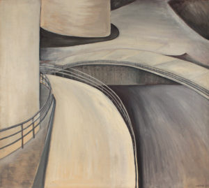 1953-Curvements-Oil on Canvas-6.5” x 40.5”